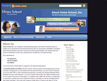 Tablet Screenshot of about.home-school-inc.com