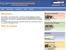 Tablet Screenshot of community.home-school-inc.com